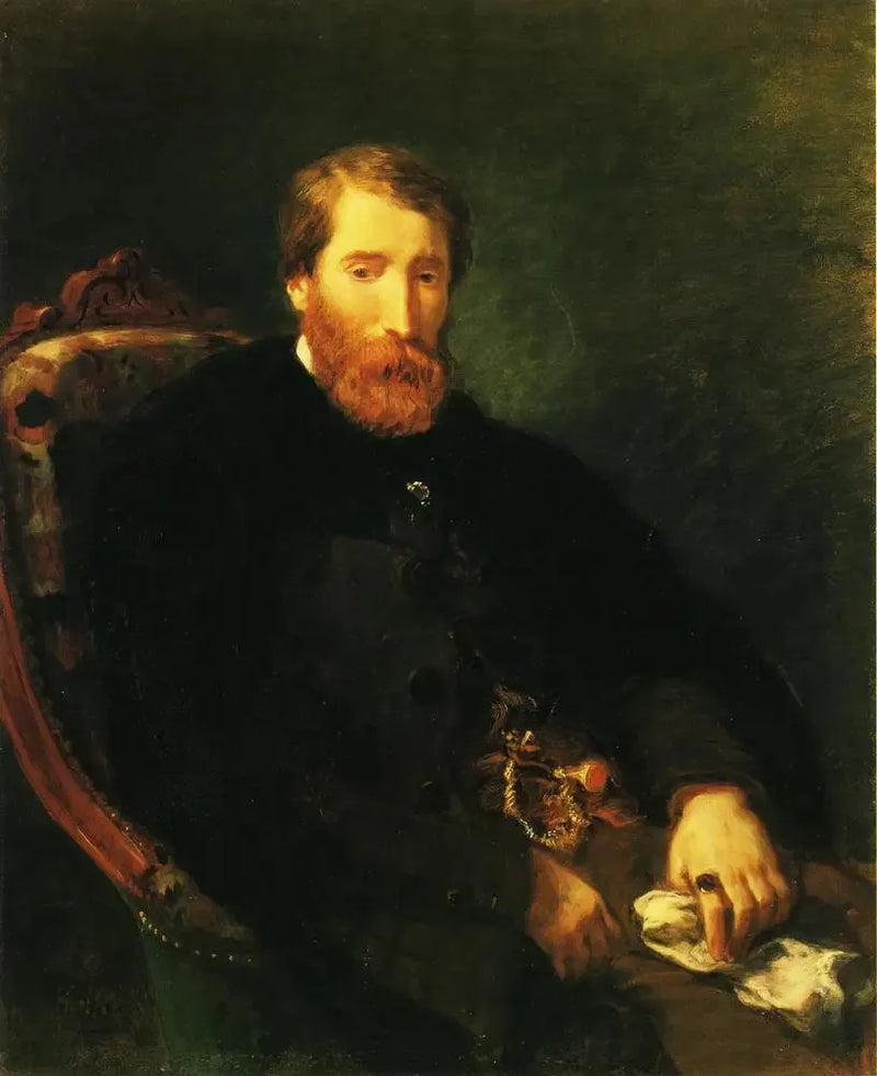 Portrait of Alfred Bruyas - Eugène Delacroix