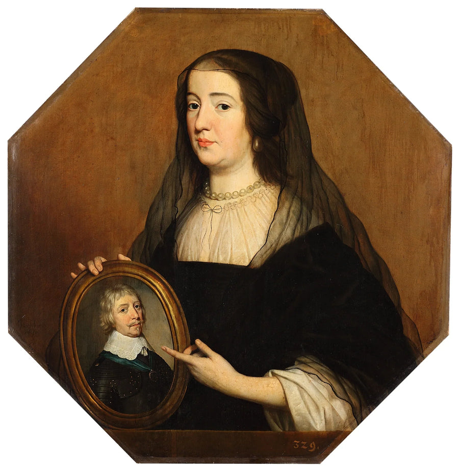 Portrait of Amalia van Solms (1602-1675) - Gerrit van Honthorst