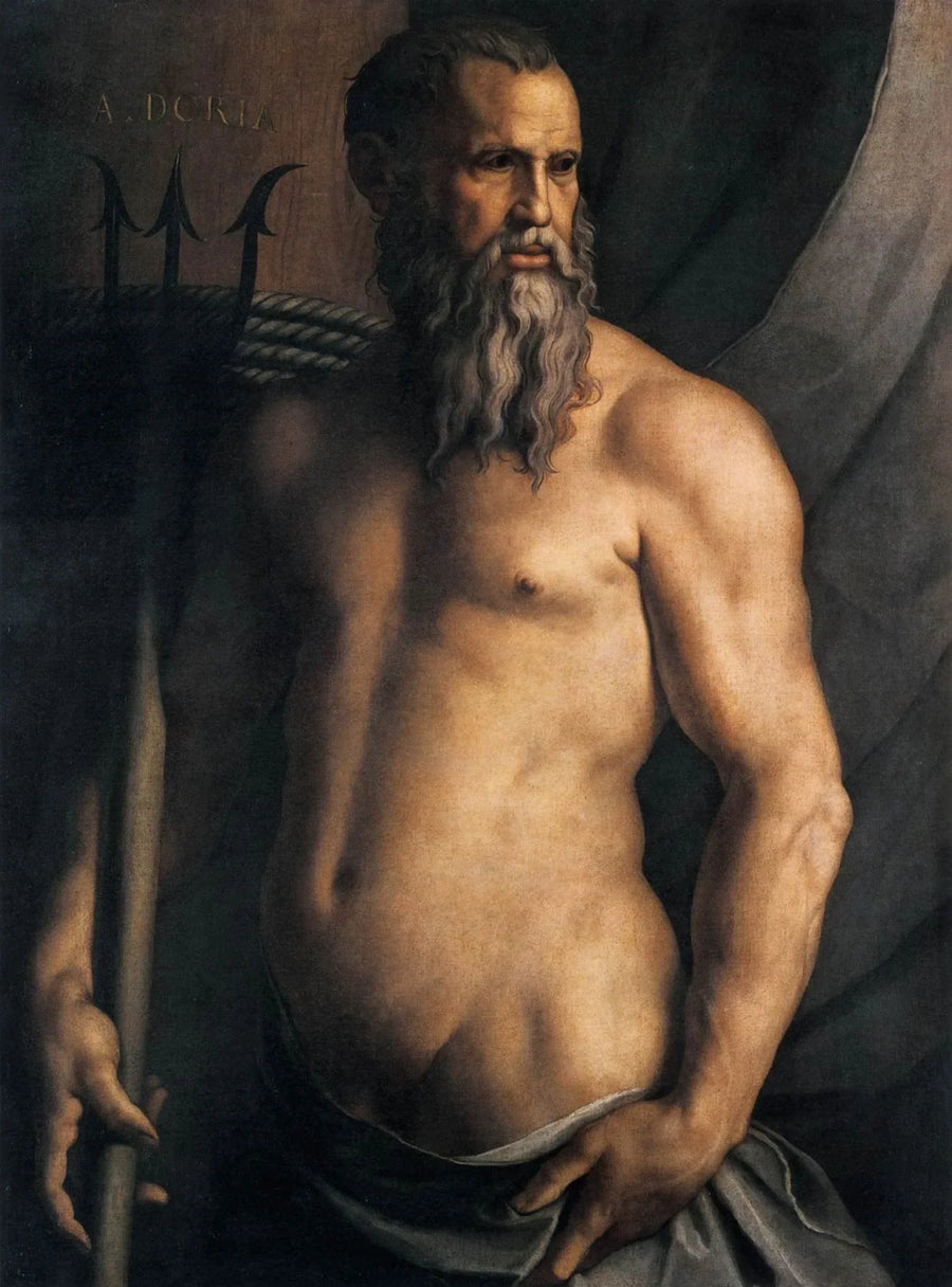 Portrait of Andrea Doria as Neptune - Bronzino