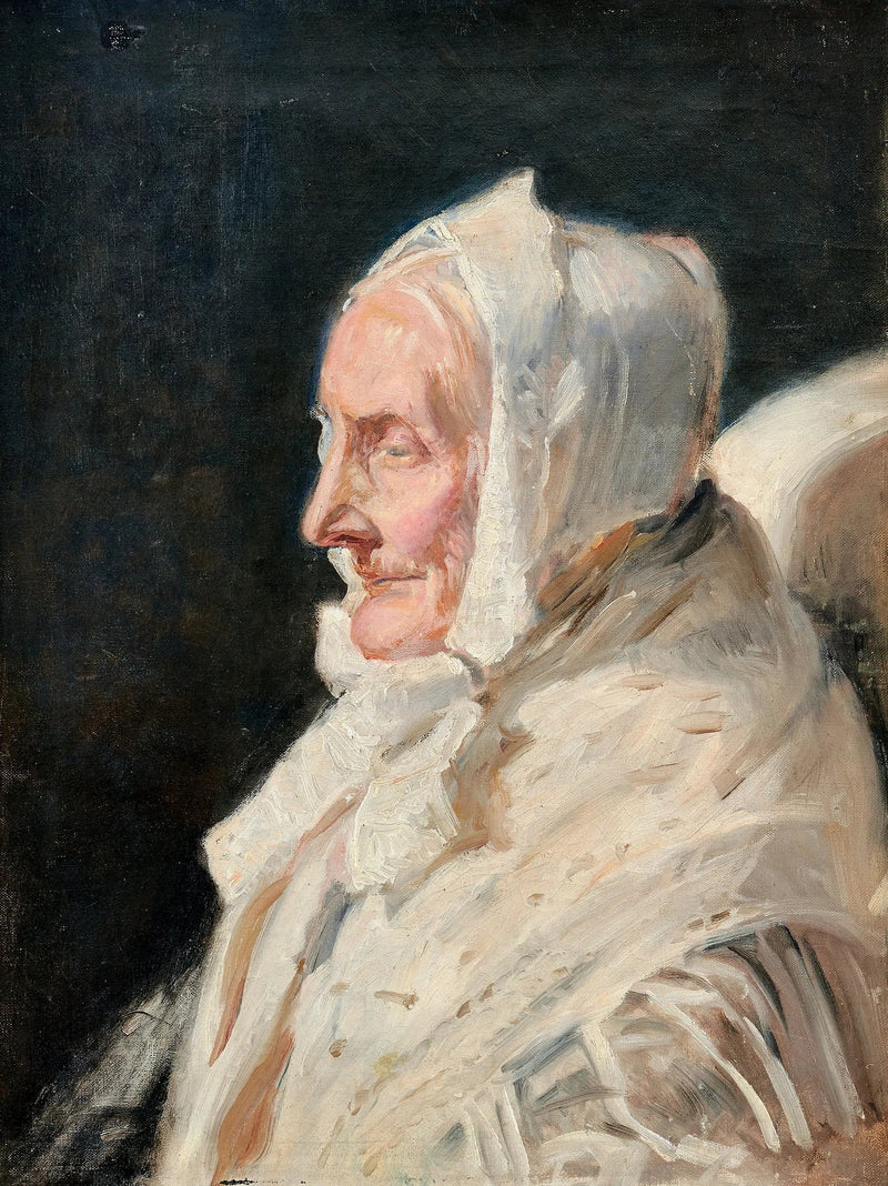 Portrait of Ane Brøndum. -Michael Peter Ancher