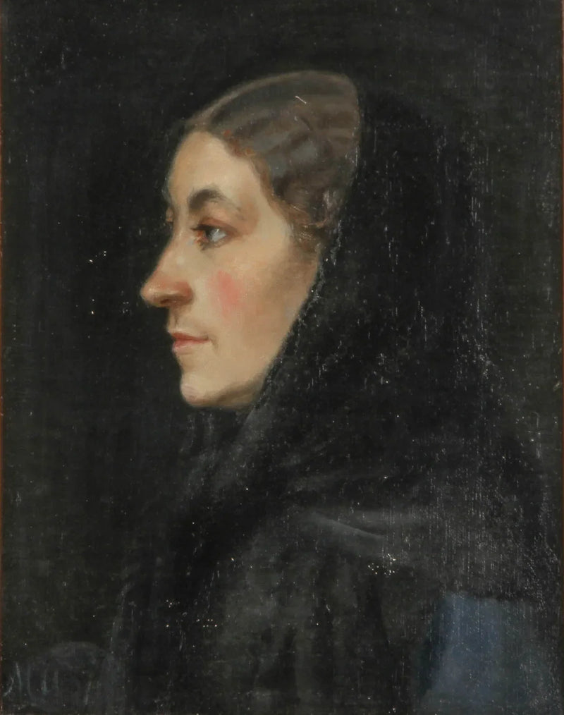 Portrait of Ane Raadsig. -Michael Peter Ancher