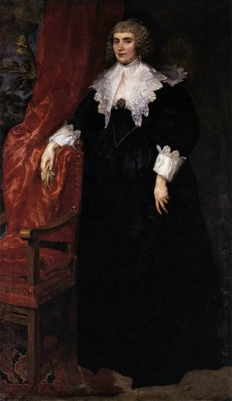 Portrait of Anna van Craesbecke - Antoine van Dyck
