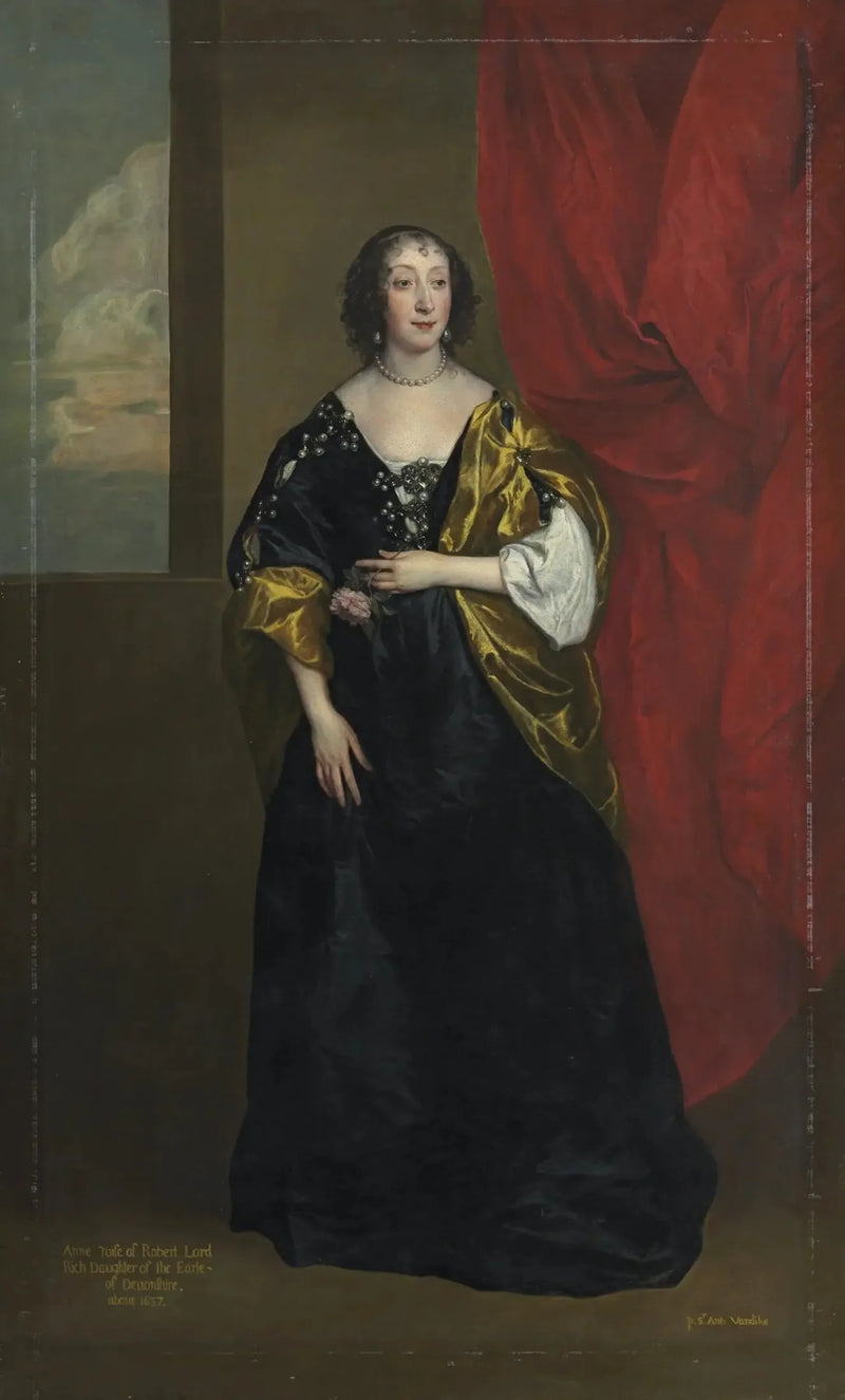 Portrait of Anne Cavendish, Lady Rich (1612-1638) - Antoine van Dyck