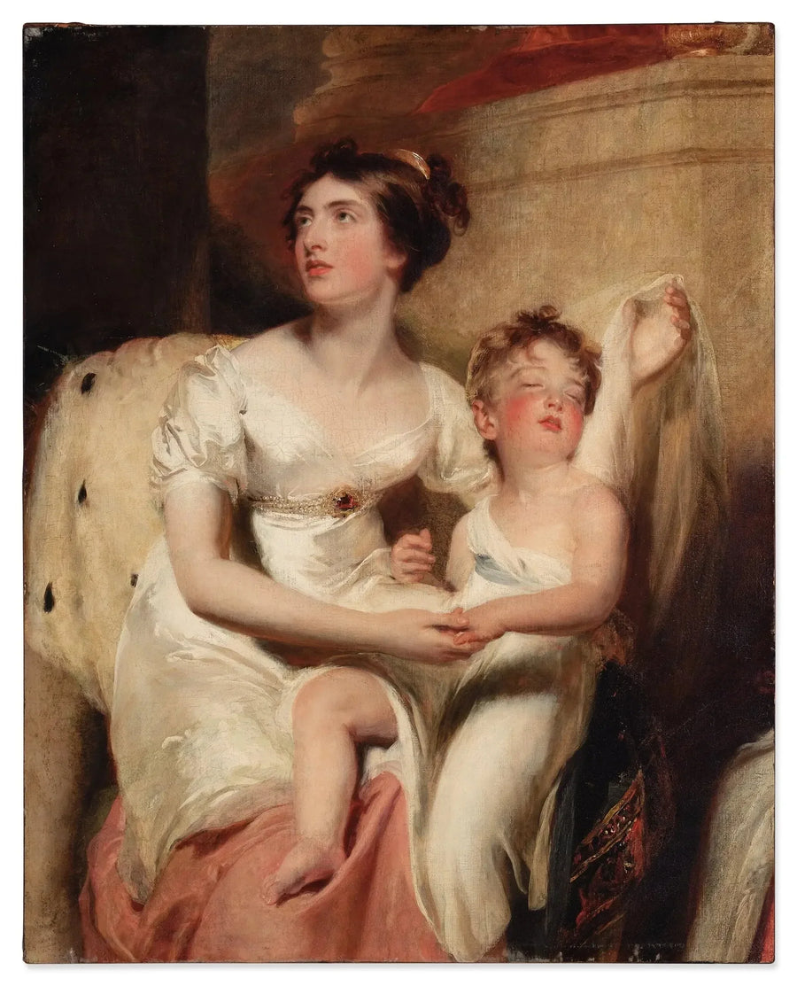 Portrait of Anne, Countess of Charlemont, and her son James - Thomas Lawrence