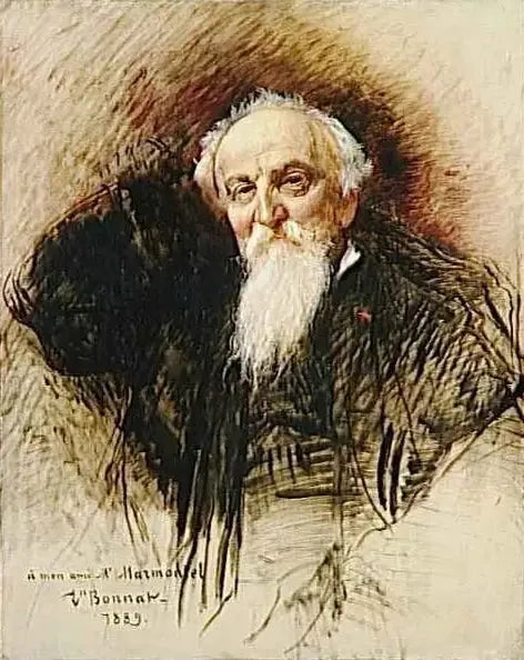 Portrait of Antoine François Marmontel (1816-1898), French pianist, composer, and musicologist - Léon Bonnat