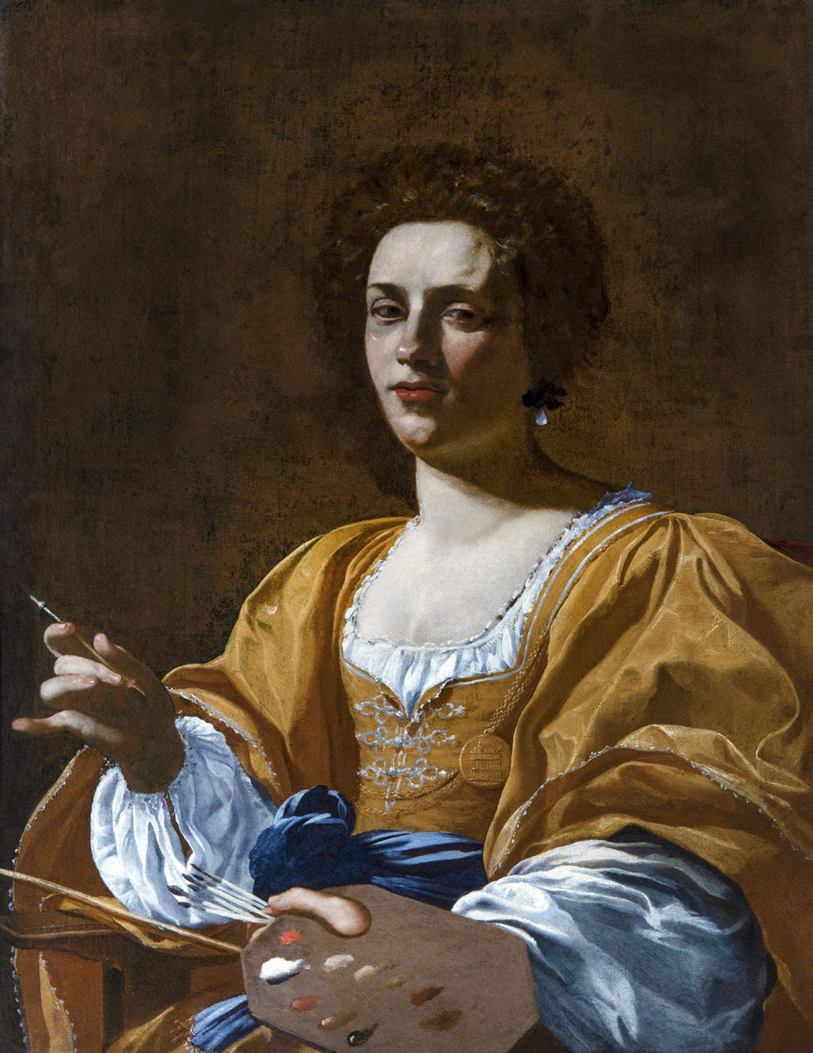 Portrait of Artemisia Gentileschi - Simon Vouet