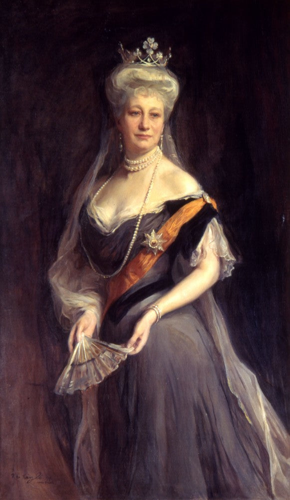 Portrait of Auguste Victoria of Schleswig-Holstein, Empress of Germany and Queen of Prussia - Philip de László