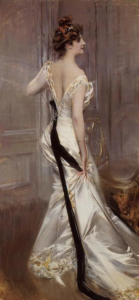 Portrait of Ava Lister, Baroness Ribblesdale; née Ava Astor - Giovanni Boldini