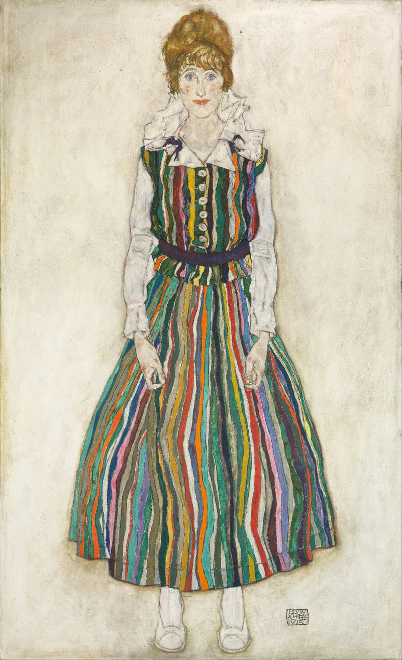 Portrait of Edith (the artist's wife) - Egon Schiele