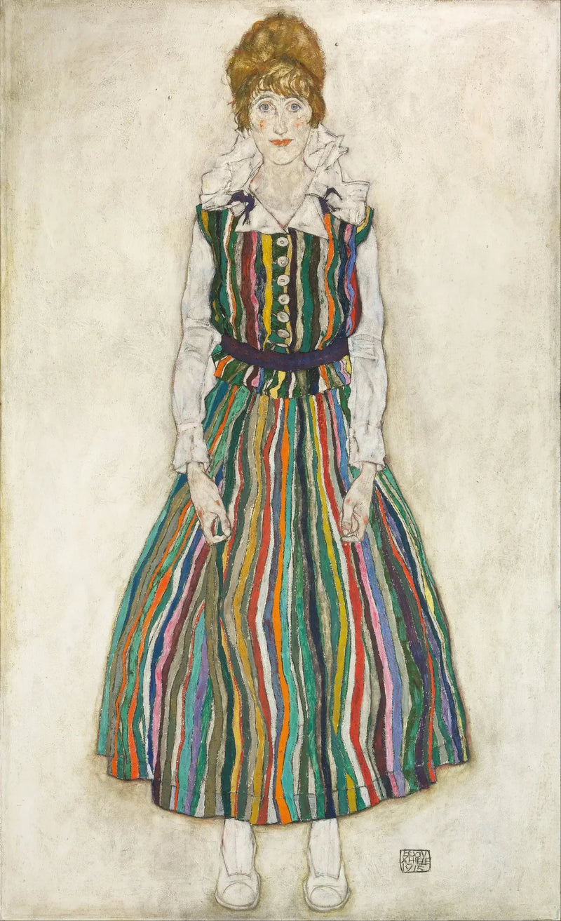 Portrait of Edith (the artist's wife) - Egon Schiele