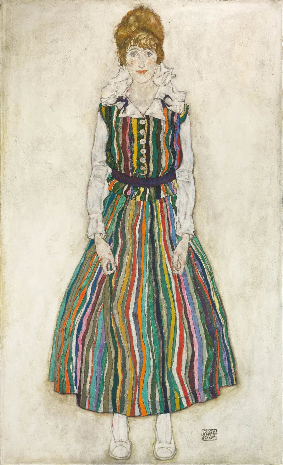 Portrait of Edith (the artist's wife) - Egon Schiele