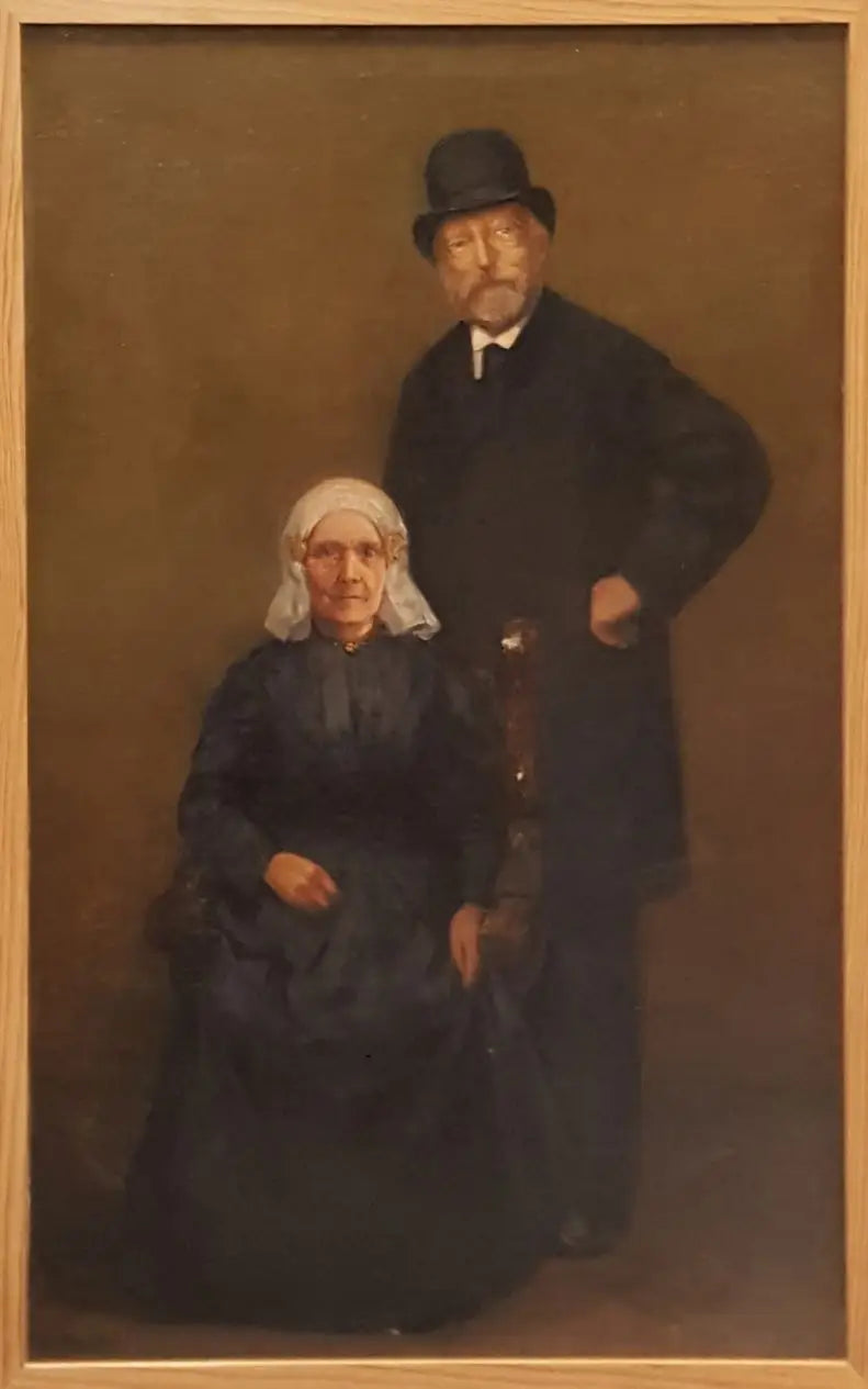 Portrait of Egbert Kuipers (1828-1892) and Jantje Wiegersma (1828-...) - Piet Mondrian