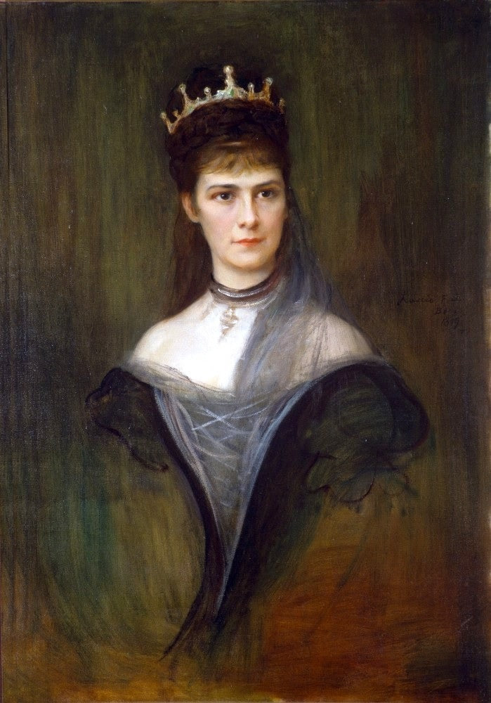 Portrait of Elisabeth of Bavaria, Queen of Hungary and Empress of Austria - Philip de László