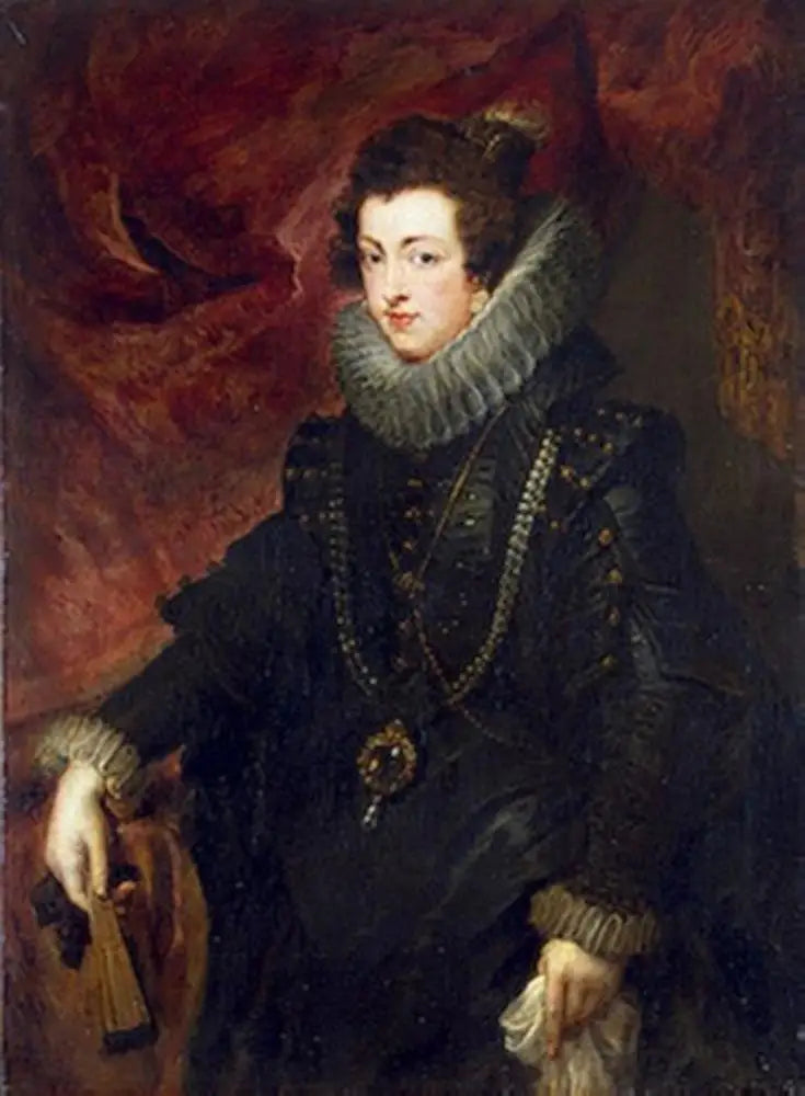 Portrait of Elisabeth of Bourbon, Queen of Spain - Peter Paul Rubens