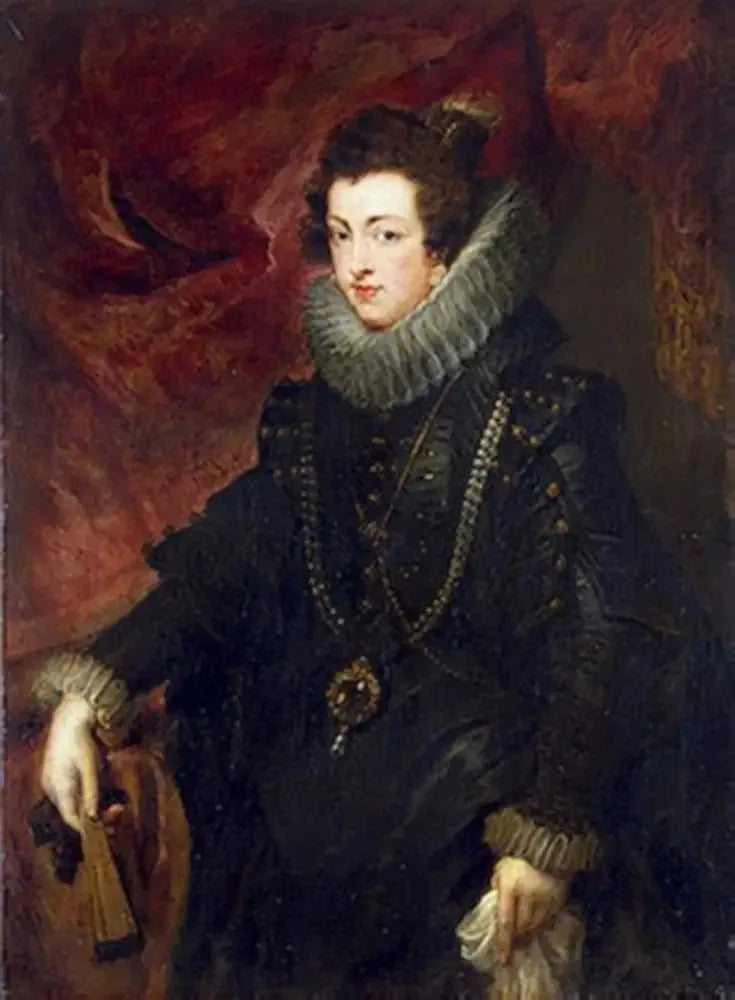 Portrait of Elisabeth of Bourbon, Queen of Spain - Peter Paul Rubens