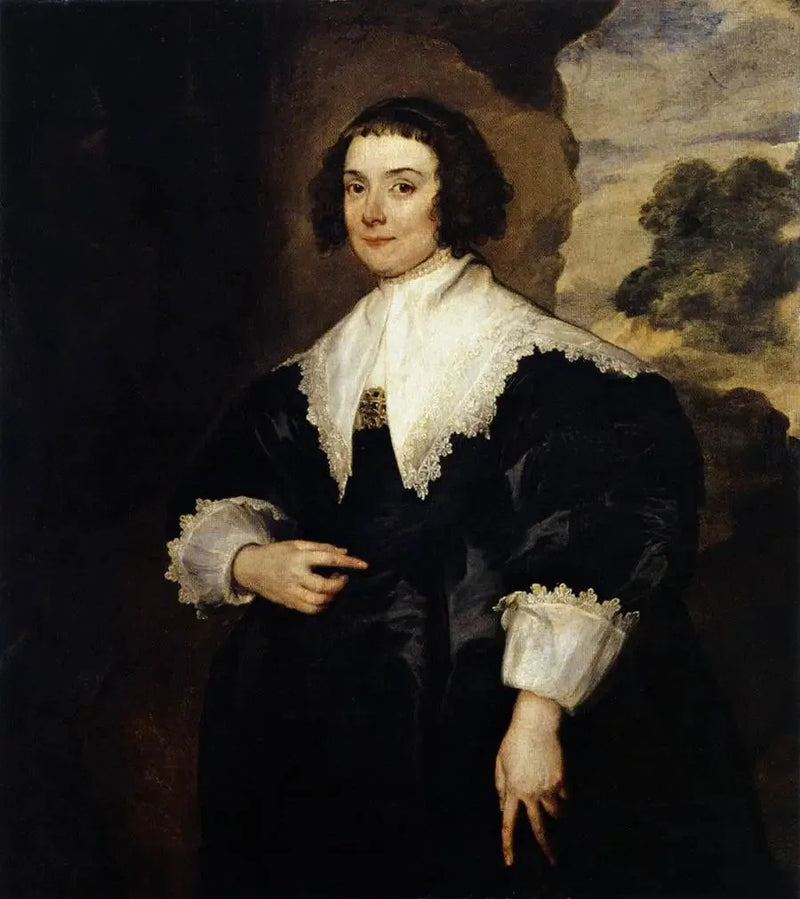 Portrait of Elisabeth van Assche, wife of Justus van Meerstraeten - Antoine van Dyck