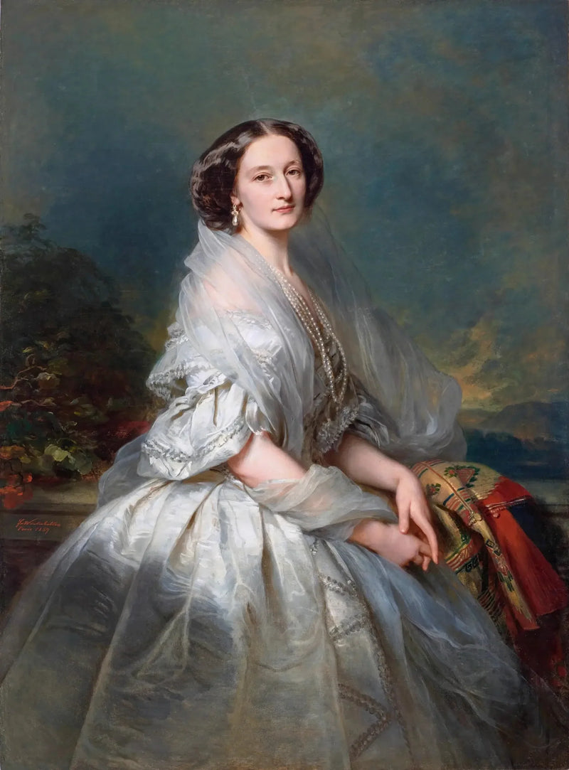 Portrait of Eliza Franciszka Krasińska née Branicka. - Franz Xaver Winterhalter