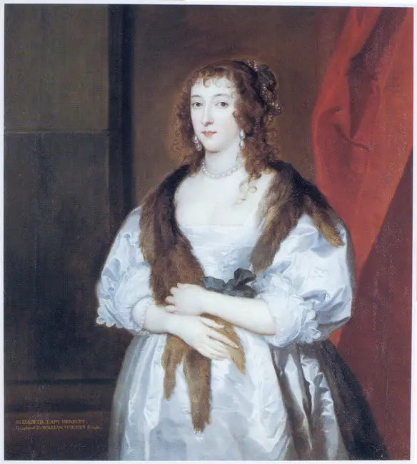 Portrait of Elizabeth Dormer (deceased in 1635), wife of Edward Somerset, 2nd Marquess of Worcester - Antoine van Dyck