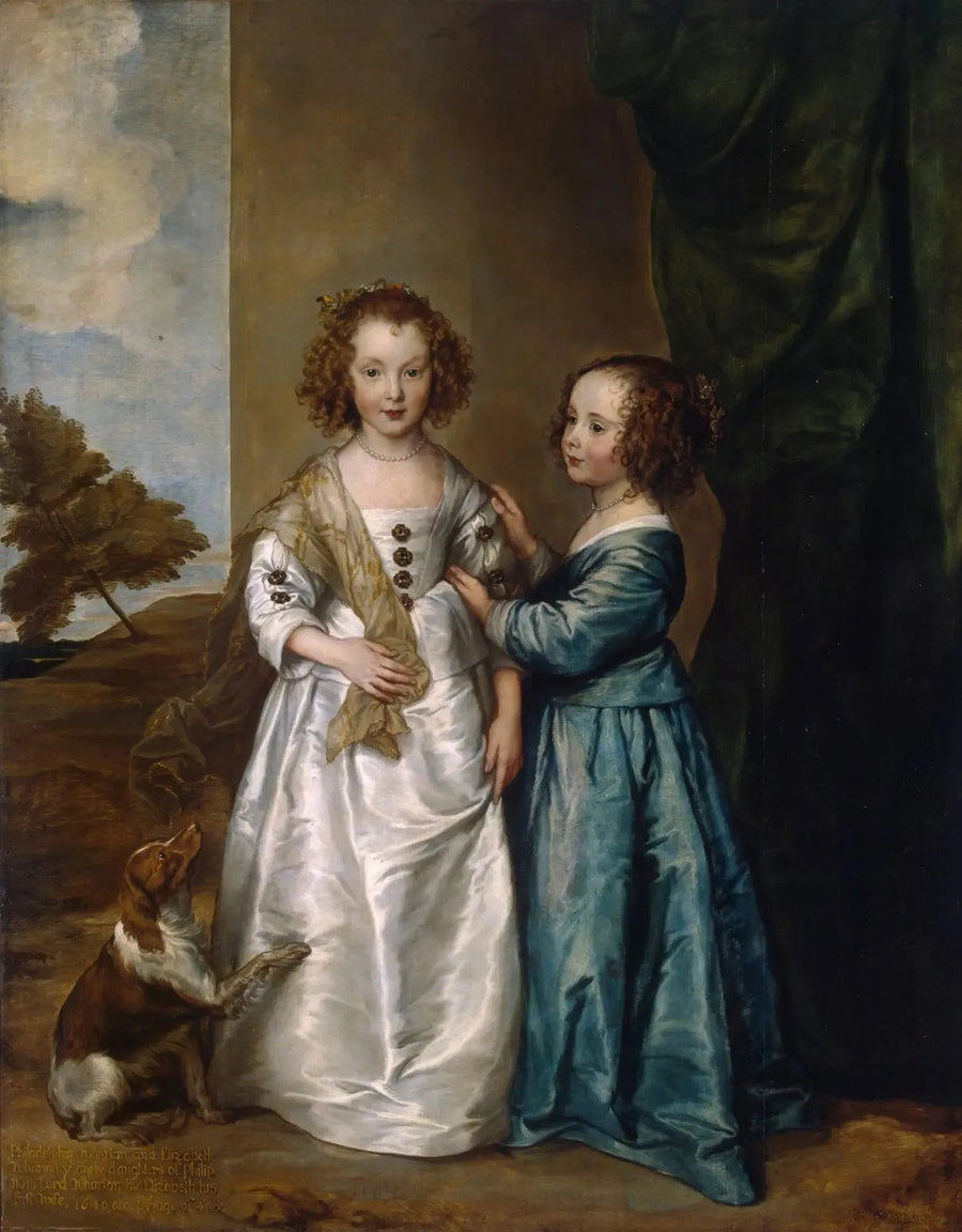 Portrait of Elizabeth and Philadelphia Wharton - Antoine van Dyck
