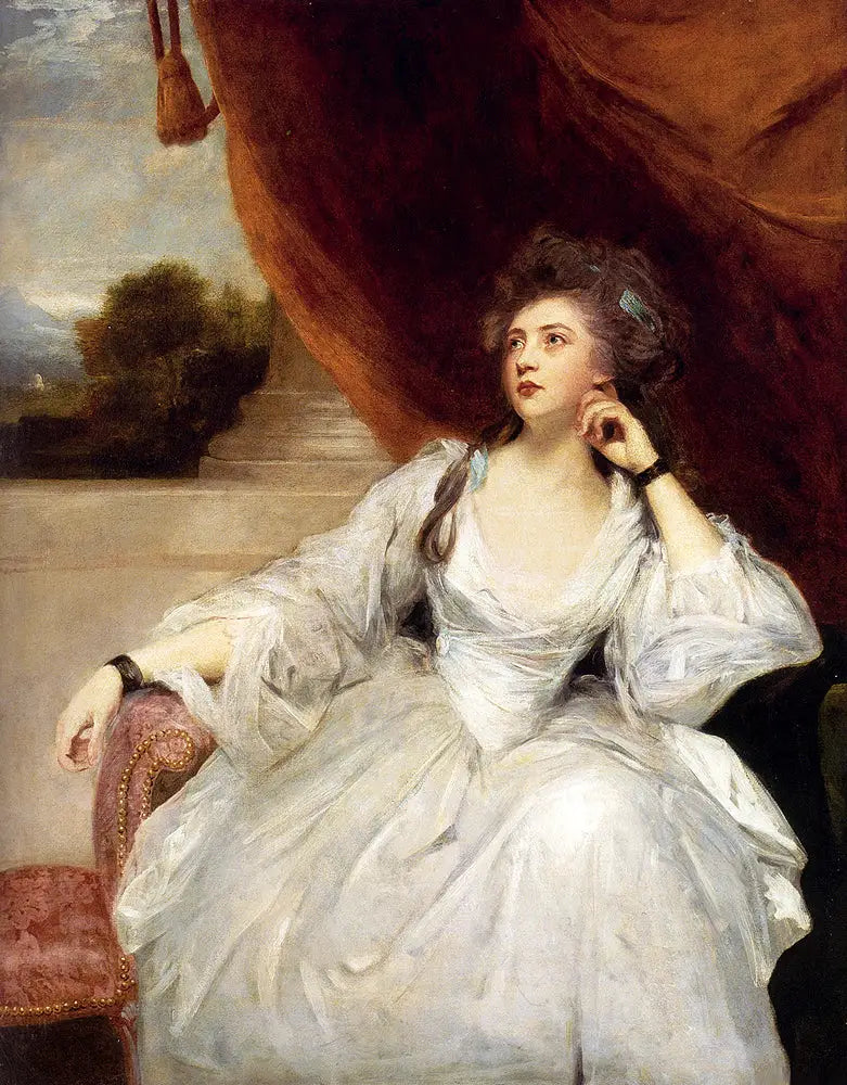 Portrait of Elizabeth Falconer, Mrs. Stanhope, as a contemplation - Joshua Reynolds