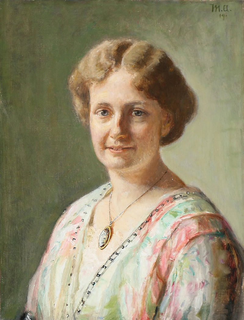 Portrait of Else Guldberg, née Richter. -Michael Peter Ancher
