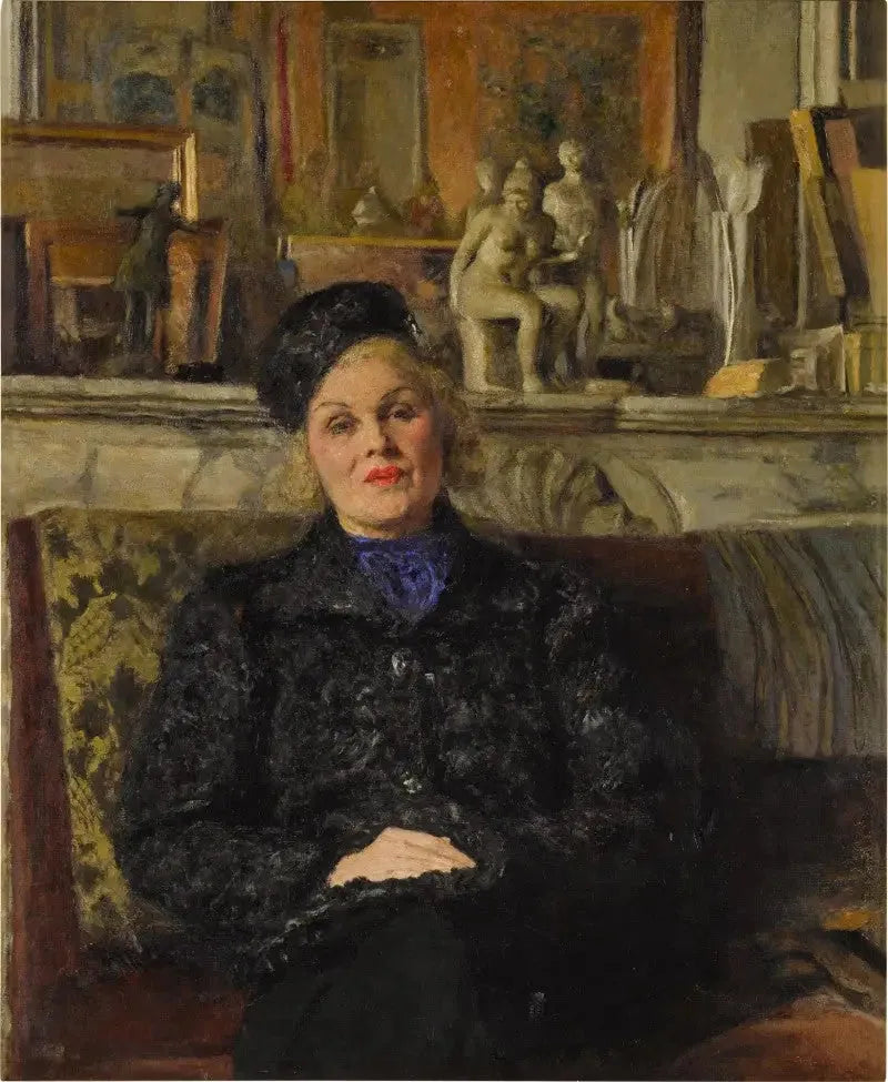 Portrait of Elvira Popesco - Édouard Vuillard
