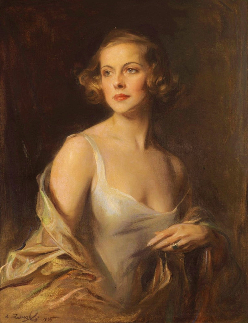 Portrait of Hélène Charlotte de Berquely-Richards (1908-2004) - Philip de László