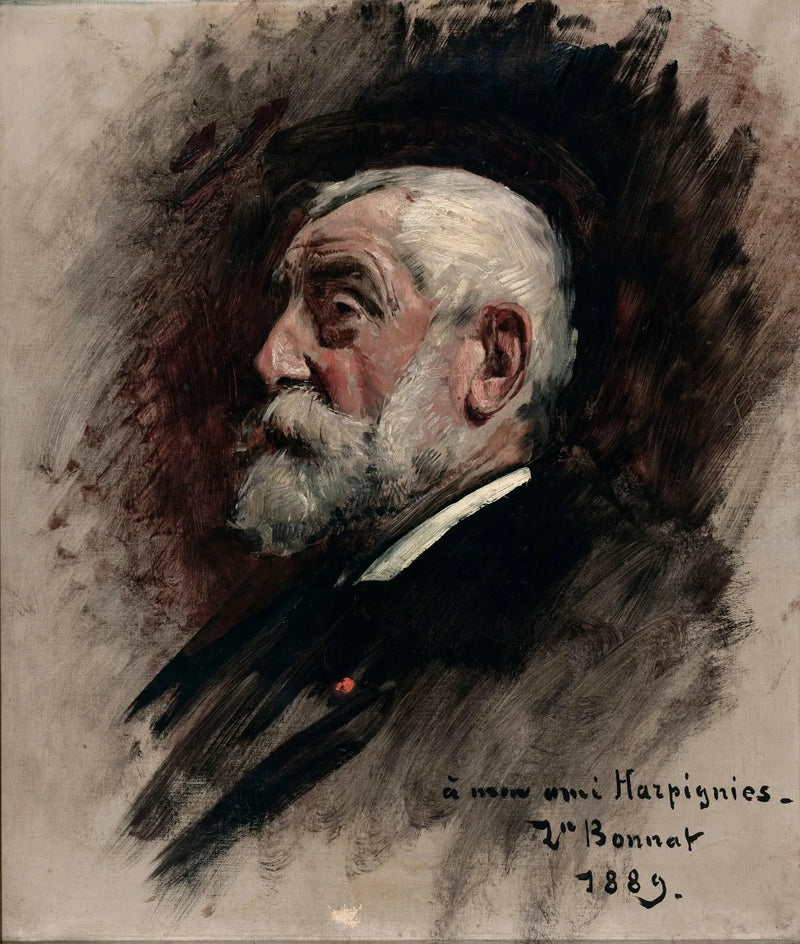 Portrait of Henri Harpignies - Léon Bonnat