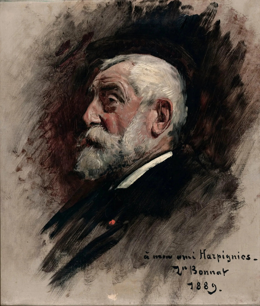 Portrait of Henri Harpignies - Léon Bonnat