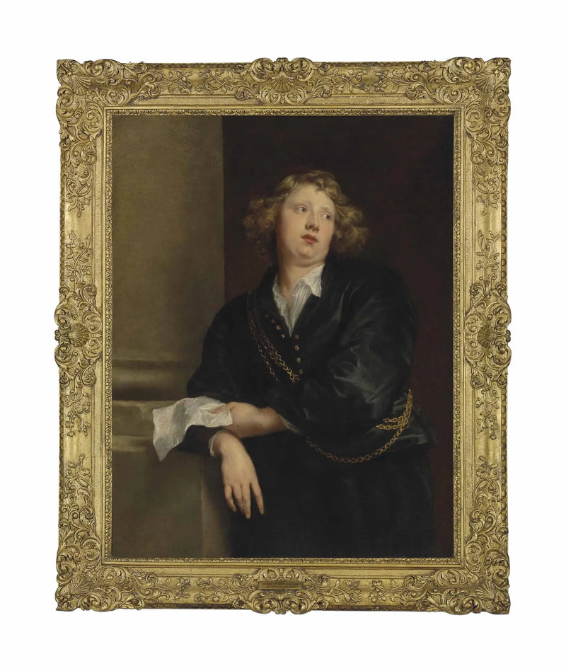 Portrait of Henricus Liberti (1628-1661). Composer and organist - Antoine van Dyck