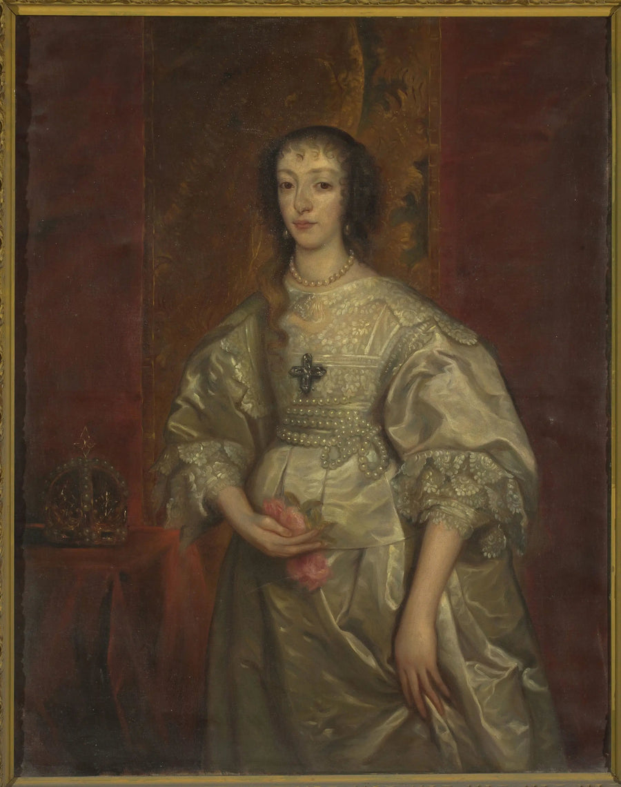 Portrait of Henriette Marie (1609-1699), Queen of England - Antoine van Dyck