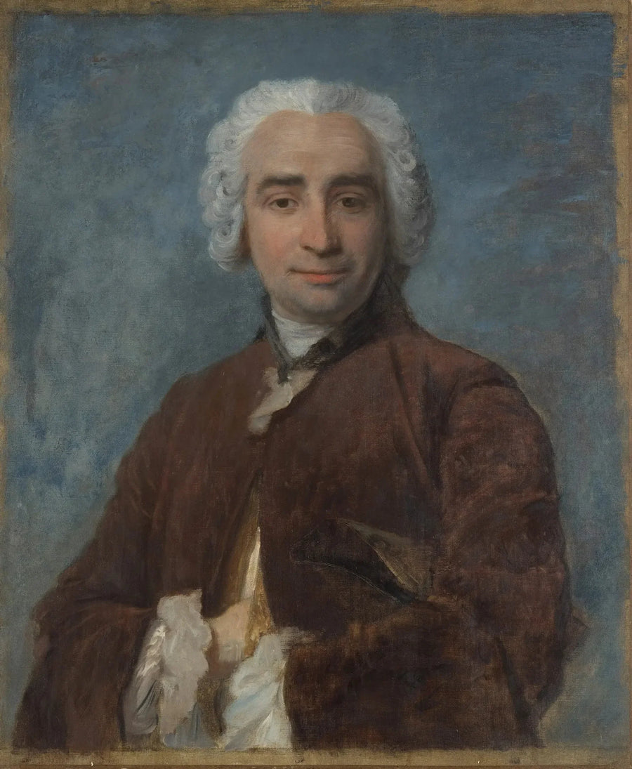 Portrait of a Man, after Maurice Quentin de La Tour - Edgar Degas