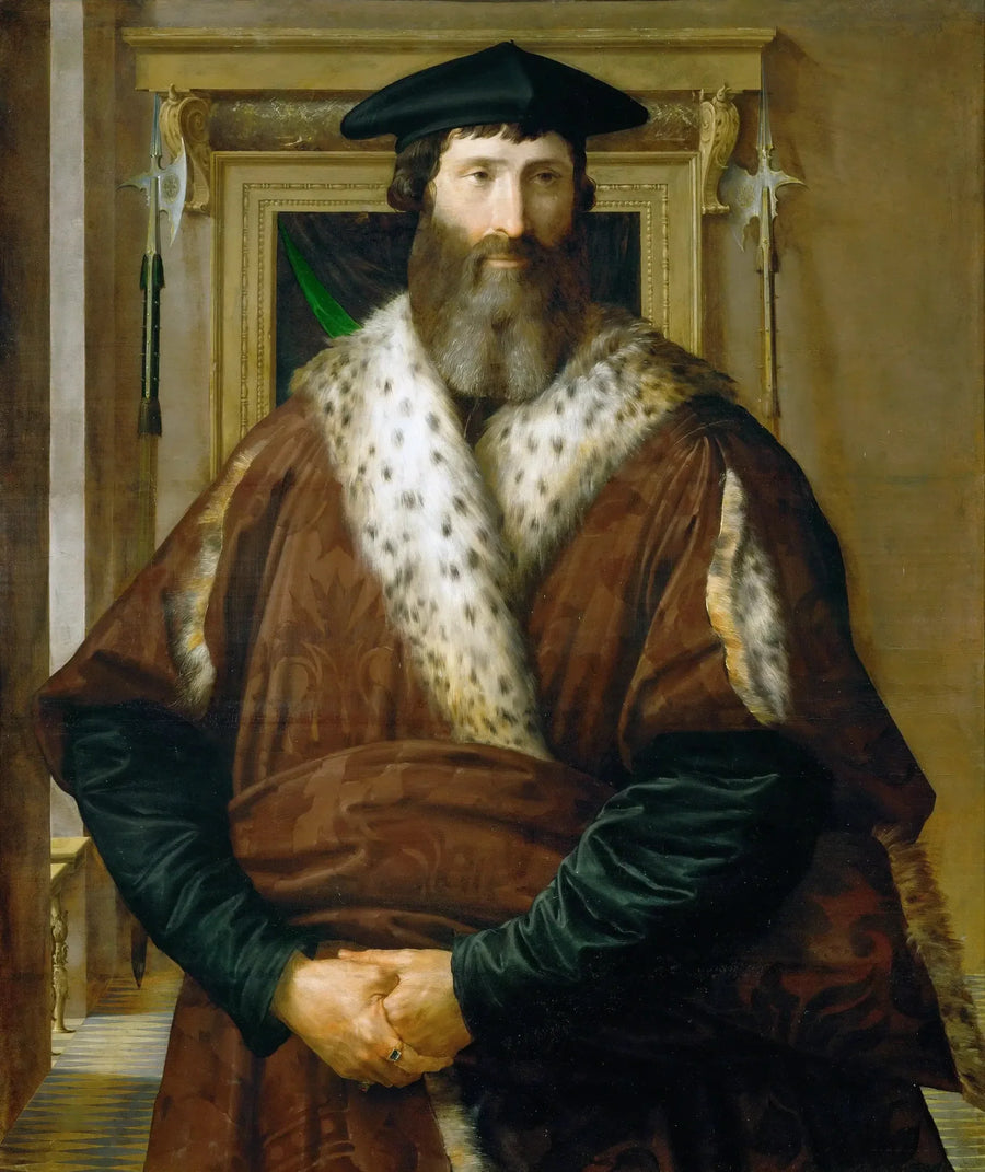 Portrait of a man (Condottiere Malatesta Baglioni?) - Parmigianino