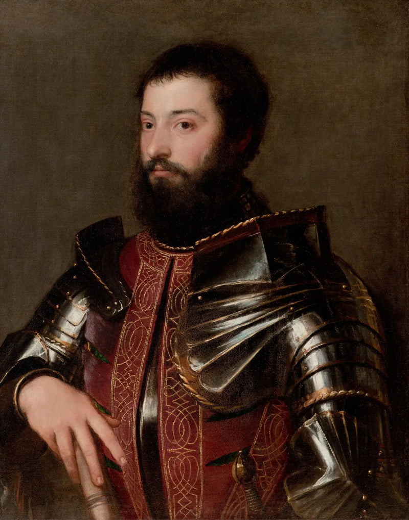 Portrait of a man in armor - Titian