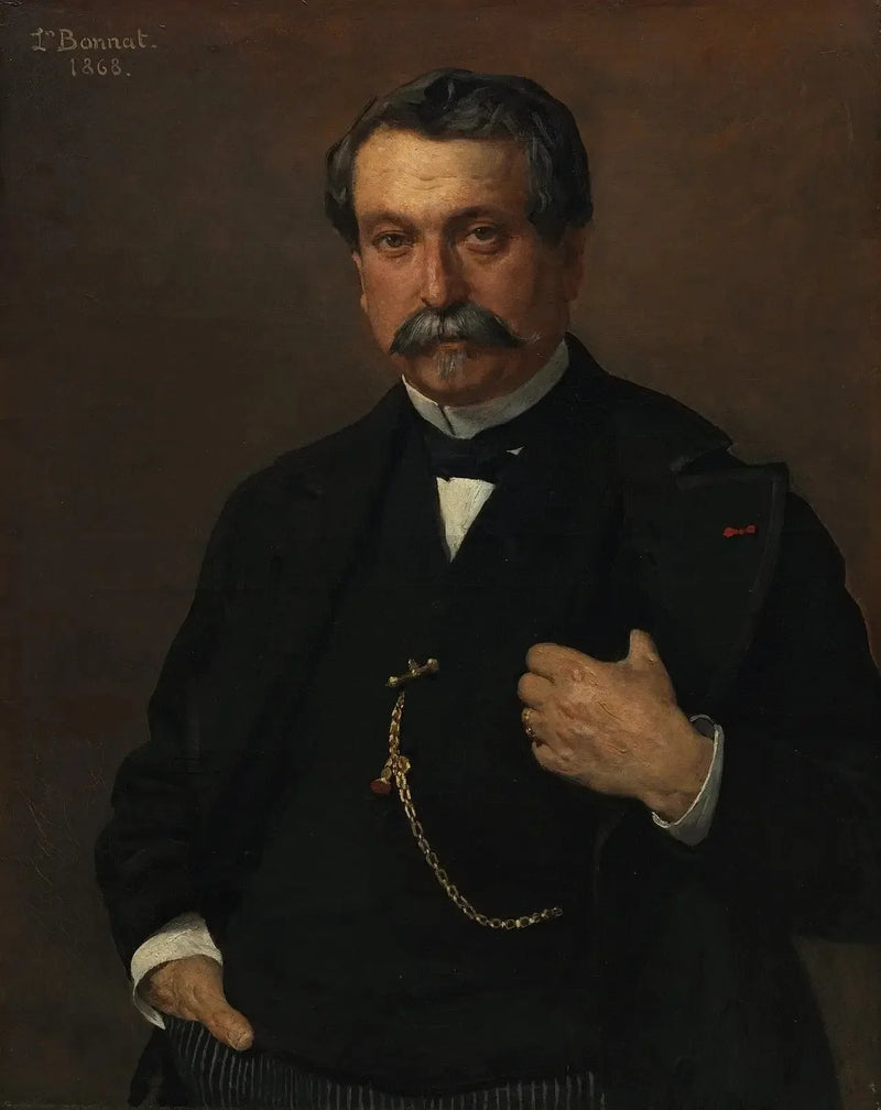 Portrait of a Man - Léon Bonnat