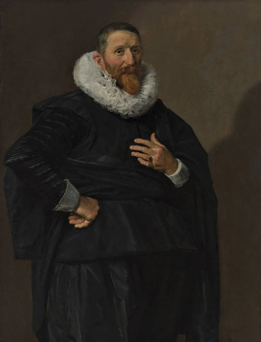 Portrait of a man, (possible) Johannes Saeckma (1572-1636) - Frans Hals