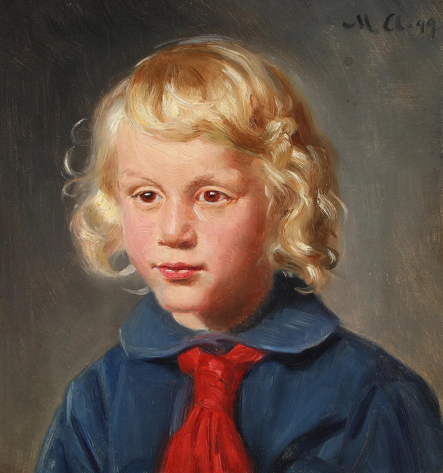 Portrait of Ib Kierulff at age 6. - Michael Peter Ancher