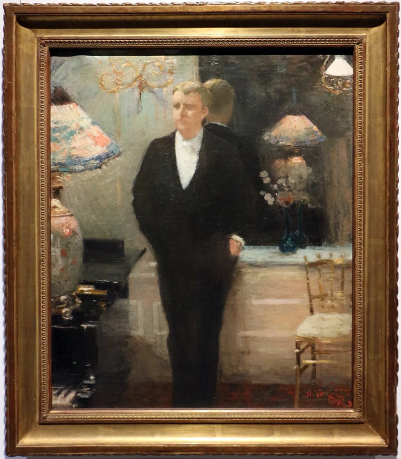 Portrait of Octave Maus - The��o van Rysselberghe