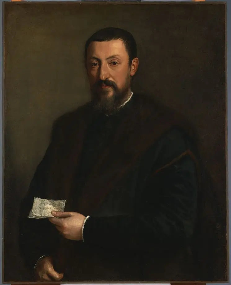 Portrait of a Friend by Titian, Marco Mantova Benevides - Titian