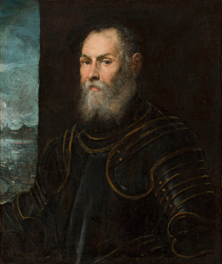 Portrait of a Venetian admiral. - Jacopo Tintoretto