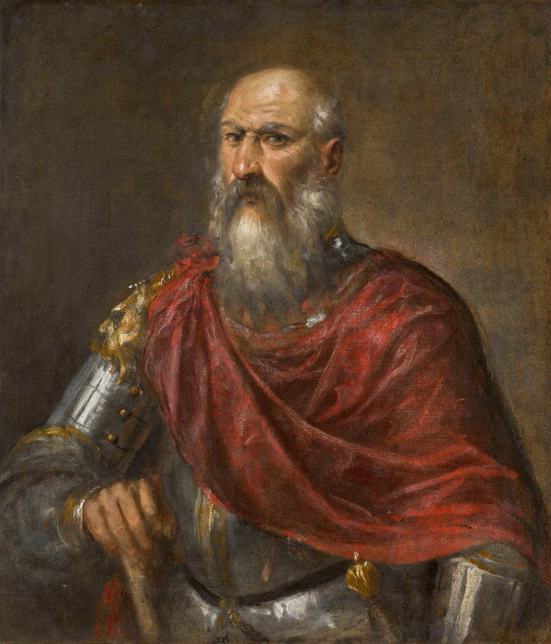 Portrait of a Venetian admiral, probably Francesco Duodo - Titian
