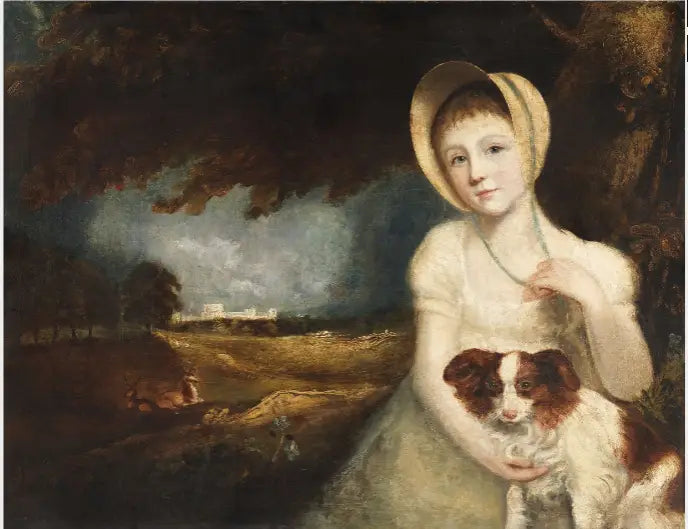 Portrait of a Child with a Dog - John Constable