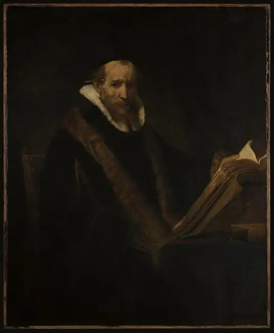 Portrait of a Scholar at His Desk (formerly known as Lipse) - Rembrandt