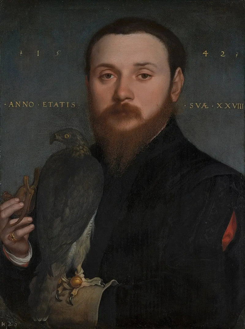 Portrait of a falconer - Hans Holbein the Younger