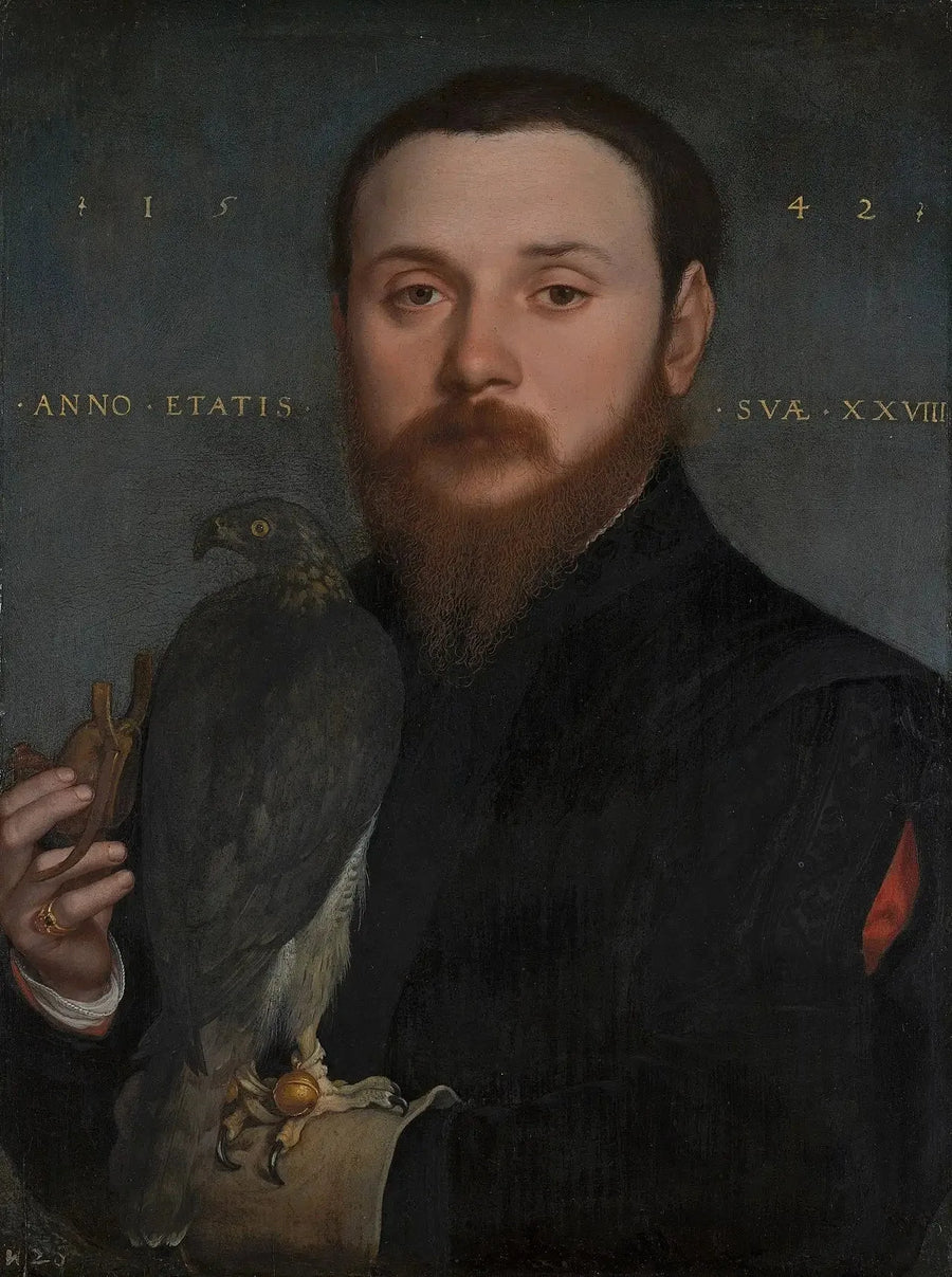 Portrait of a falconer - Hans Holbein the Younger