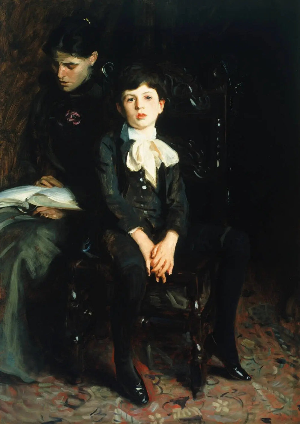 Portrait d'un garçon - John Singer Sargent image 1 tableau peint à l’huile sur toile