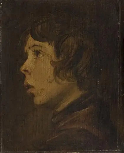 Portrait of a Boy Facing Left - Frans Hals