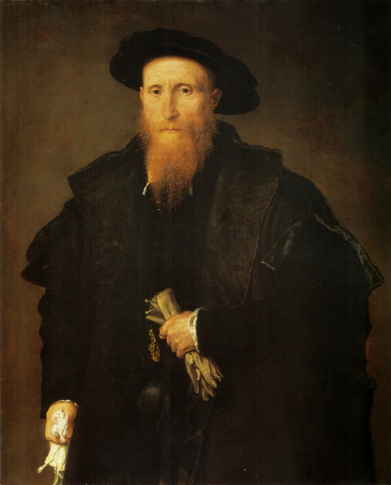 Portrait of a Gentleman with Gloves - Lorenzo Lotto