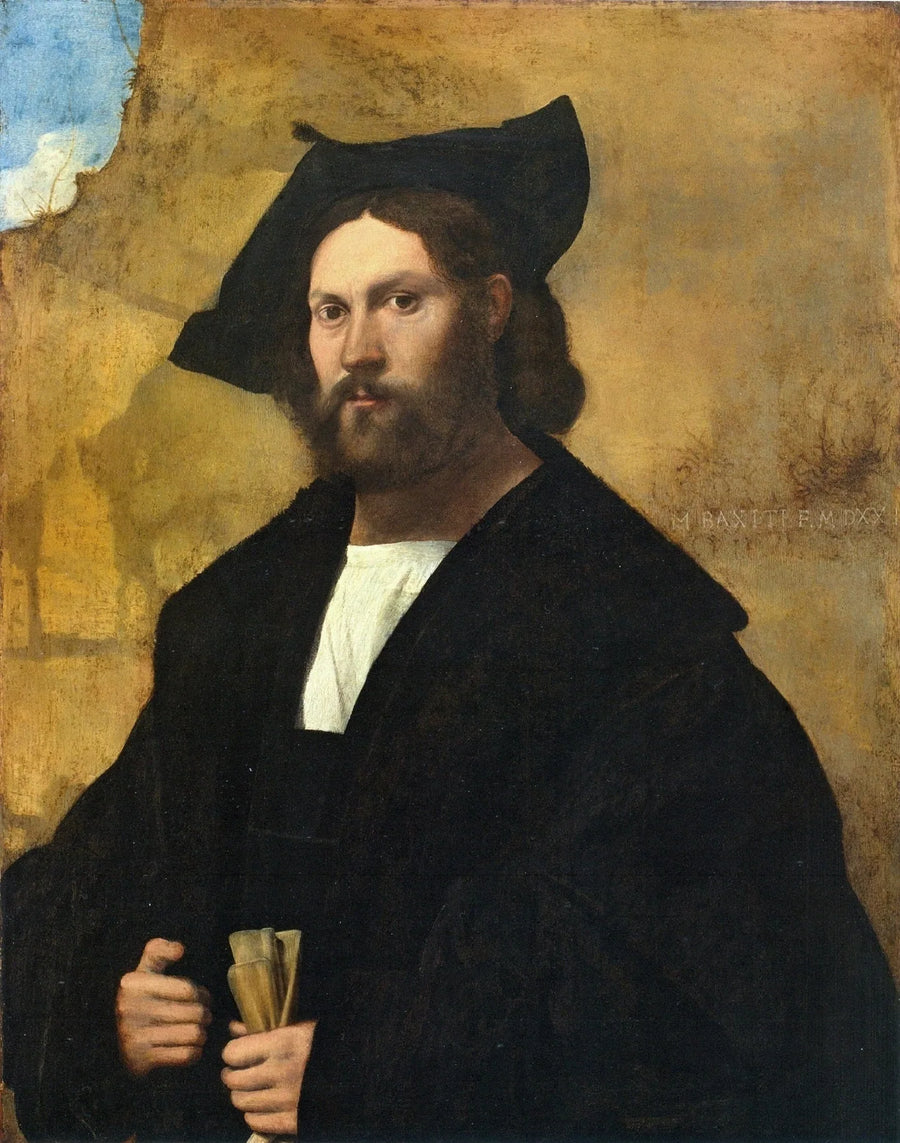 Portrait of a Gentleman in Black - Marco Basaiti