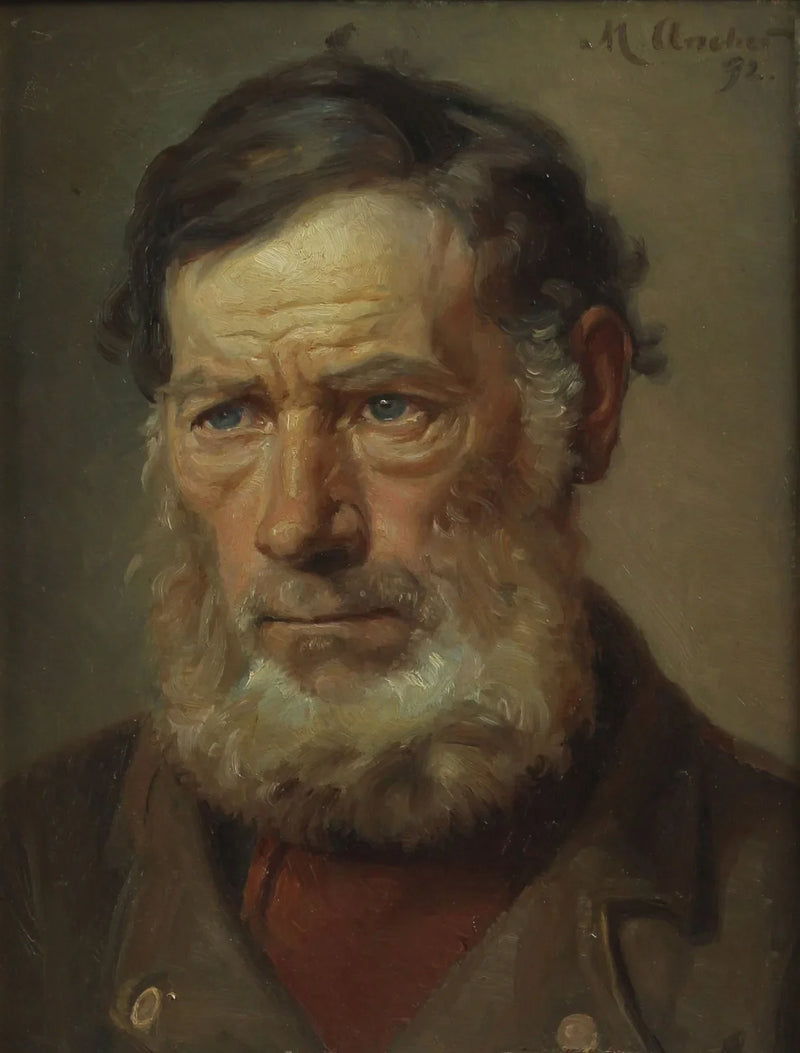 Portrait of a man. (1892) - Michael Peter Ancher